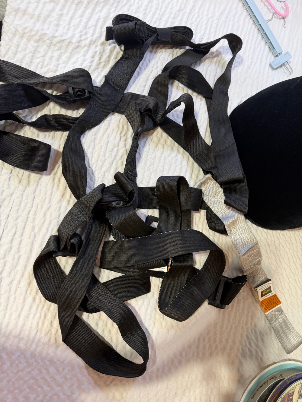 Big Dogs Silver and Black Webbing Strap with Branded Tag hunting harness